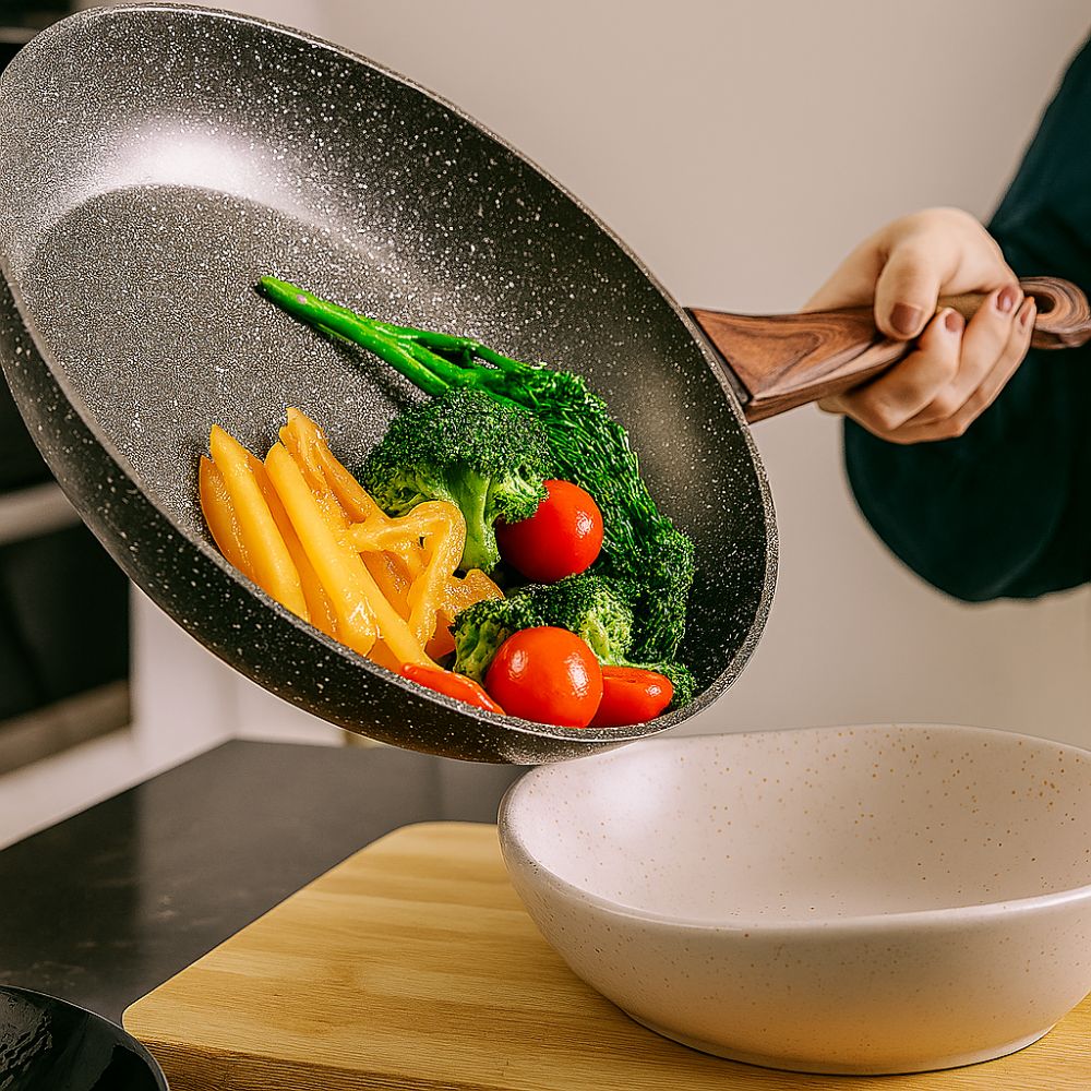 Marble Stone Frying Pan