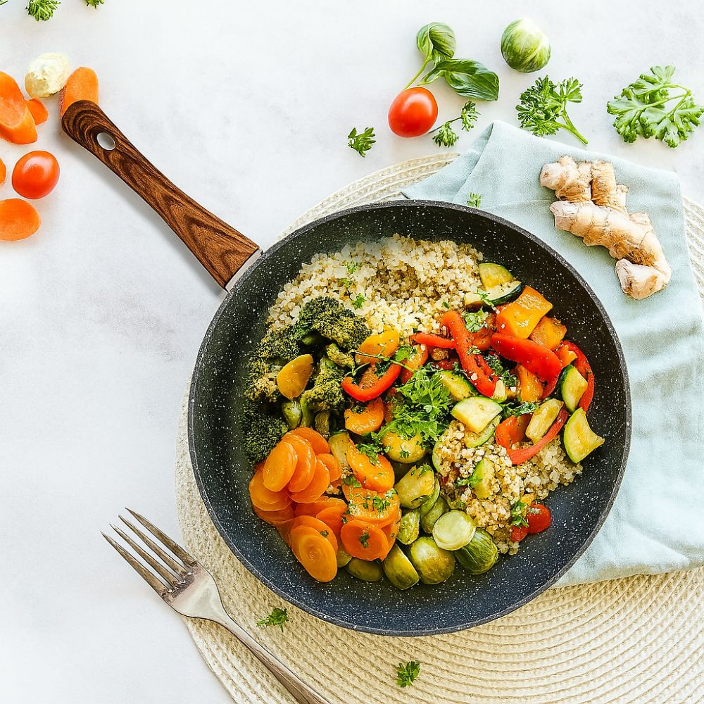 Marble Stone Frying Pan